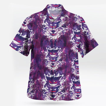 Shadow Gengar Pokemon Hawaiian Shirt Anime Tropical Print – Moonbestprint