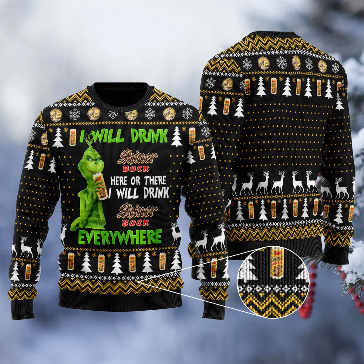 Shiner Bock Will Drink Everywhere Ugly Sweater – Moonbestprint