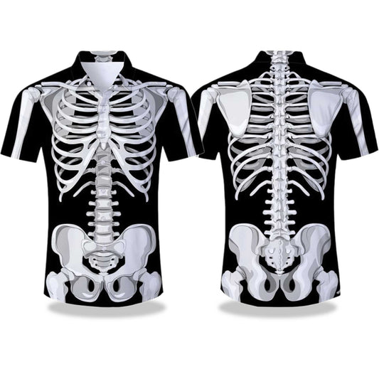 Skeleton Halloween Hawaiian Shirt 2025- Moonbestprint