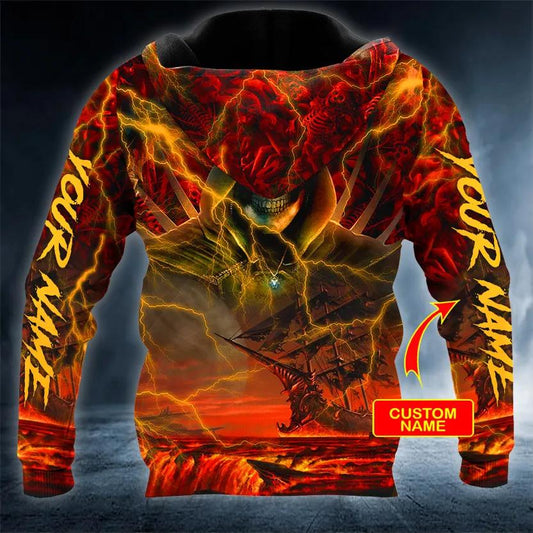 Skeleton Holding Book Heroes Skull Custom 3D Hoodie Moonbestprint