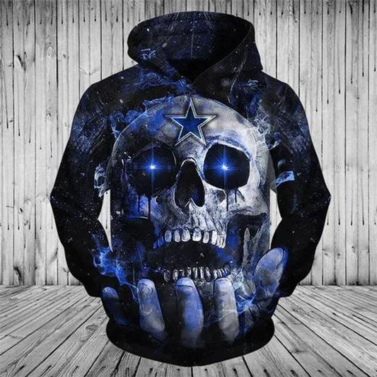 Skull Dallas Cowboys - Hoodie 3D, NFL Hoodie Moonbestprint