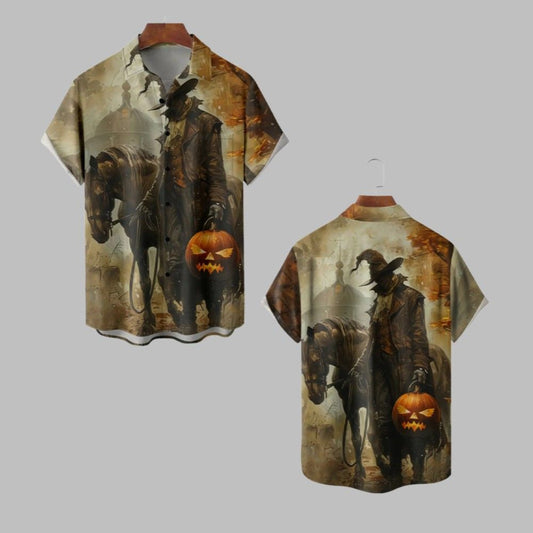 Skull Pumkin Hawaiian Shirt 2025 Halloween - Moonbestprint