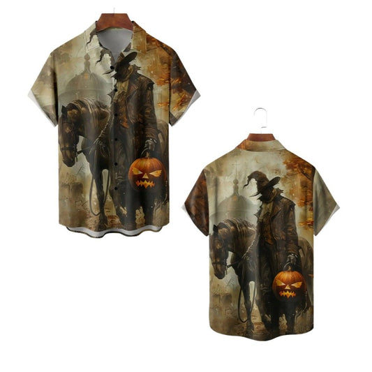 Skull Pumkin Hawaiian Shirt 2025 Halloween - Moonbestprint