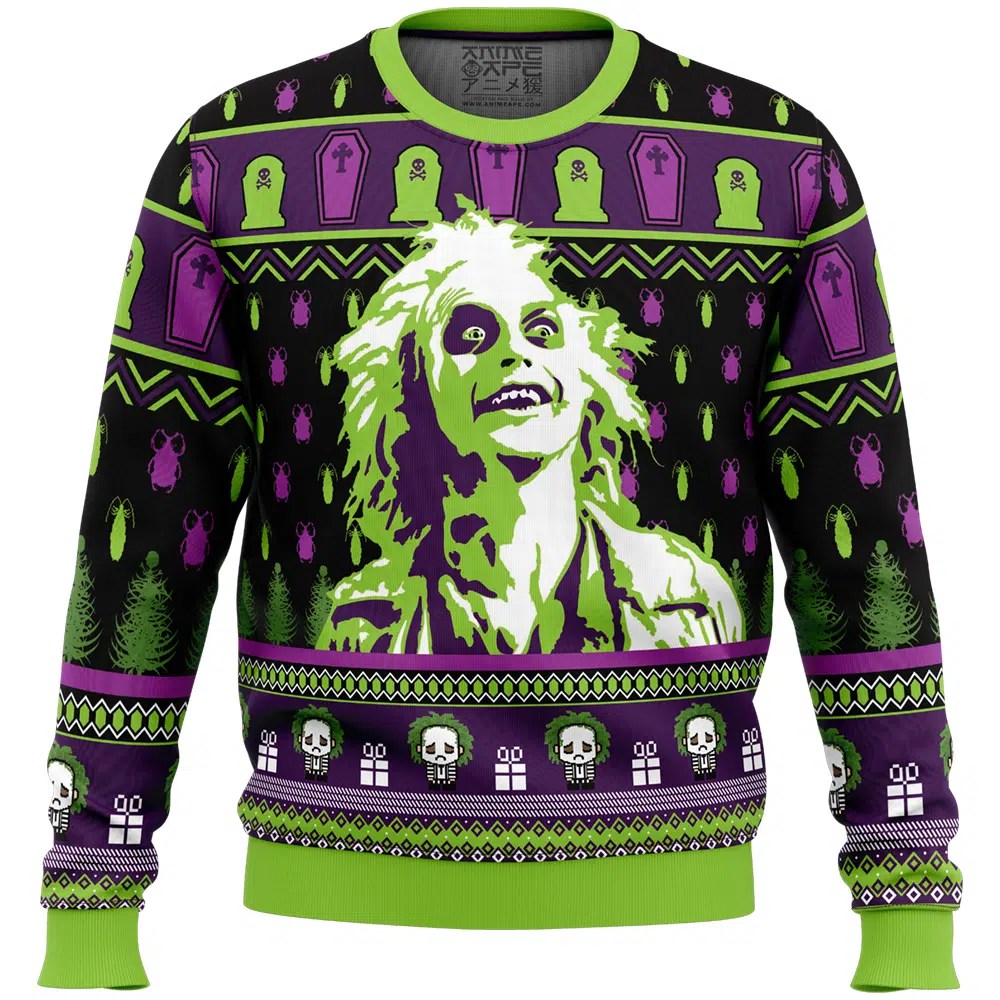Smile Beetlejuice Ugly Christmas Sweater – Moonbestprint