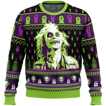 Smile Beetlejuice Ugly Christmas Sweater – Moonbestprint