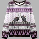 Smoking Rats Y2K Ugly Christmas Sweater – Moonbestprint
