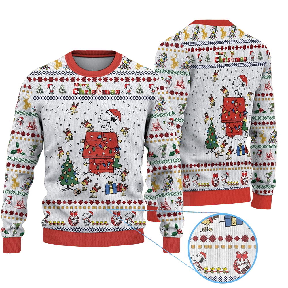 Snoopy Merry Christmas 2025 Ugly Christmas Sweater – Moonbestprint
