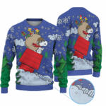 Snoopy Woodstock In Red Baron Gear Ugly Christmas Sweater 2025 – Moonbestprint