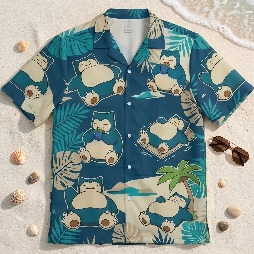 Snorlax Chillax Summer 2026 Hawaiian Shirt – Moonbestprint