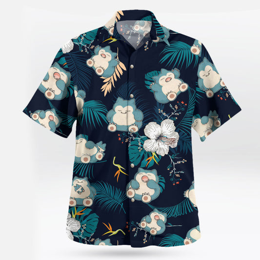 Snorlax Pokemon Hawaiian Shirt Tropical Anime Aloha Shirt – Moonbestprint