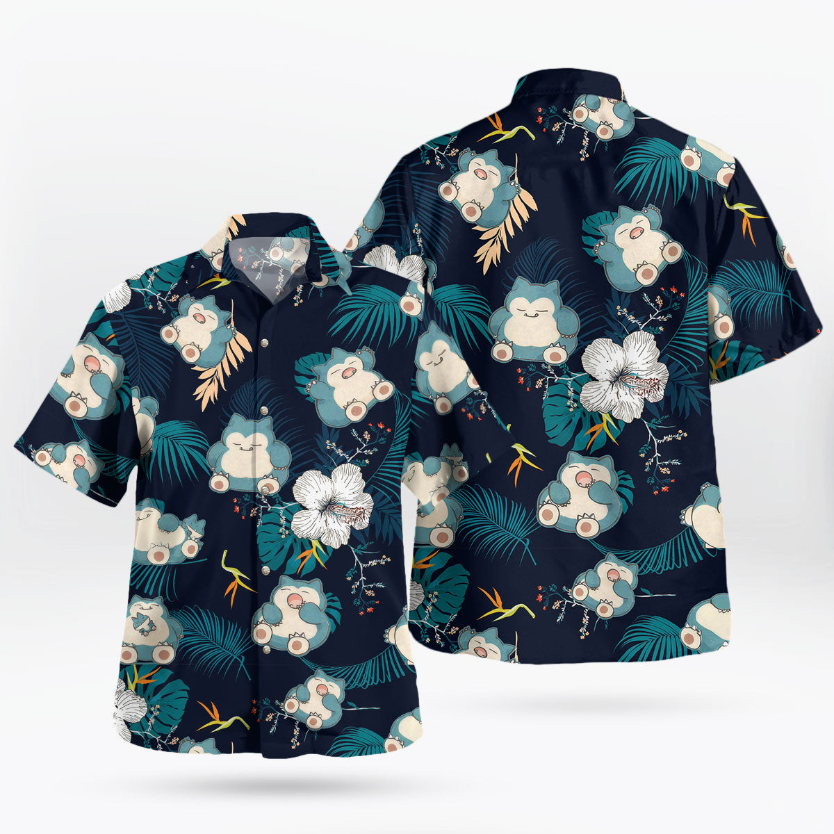 Snorlax Pokemon Hawaiian Shirt Tropical Anime Aloha Shirt – Moonbestprint