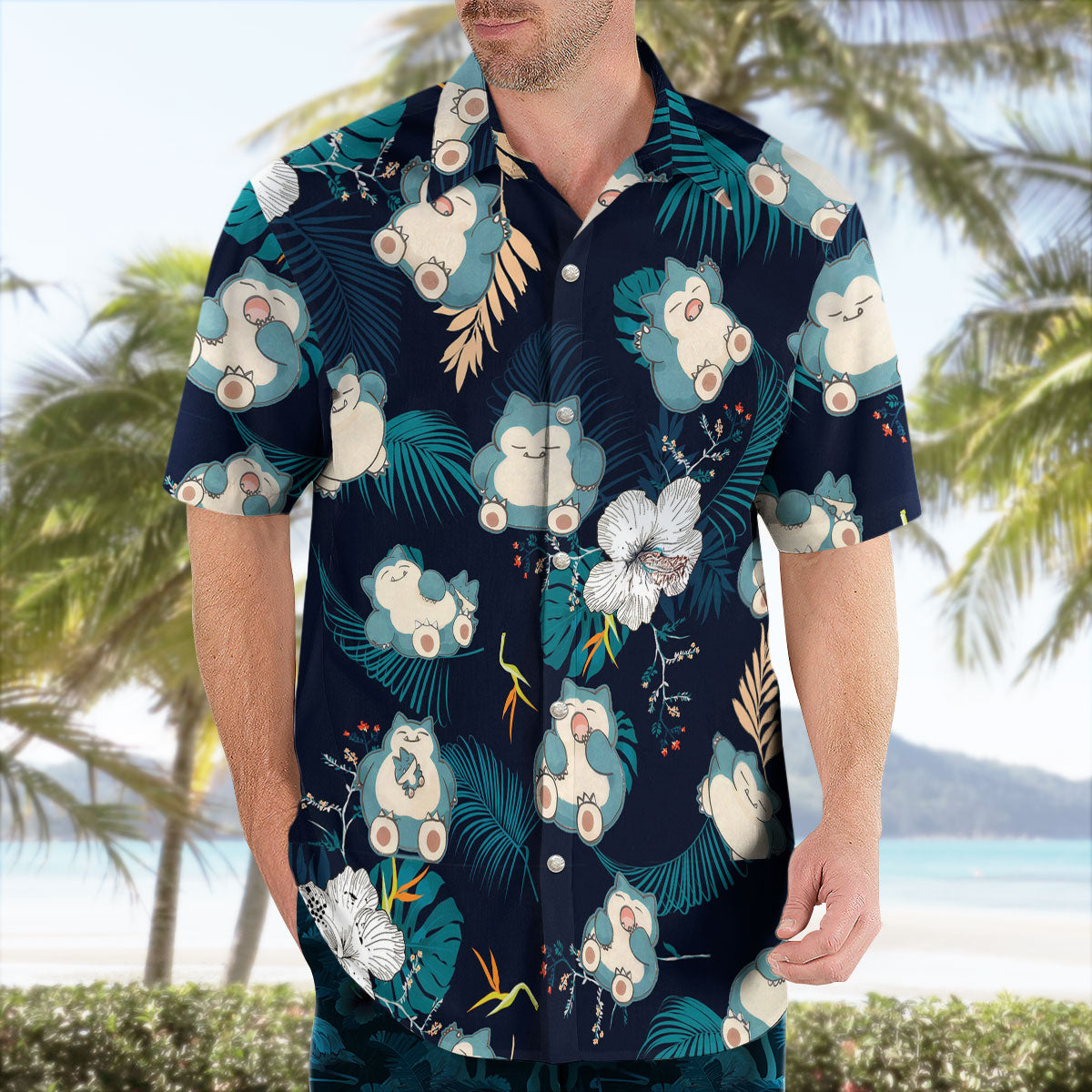 Snorlax Pokemon Hawaiian Shirt Tropical Anime Aloha Shirt – Moonbestprint