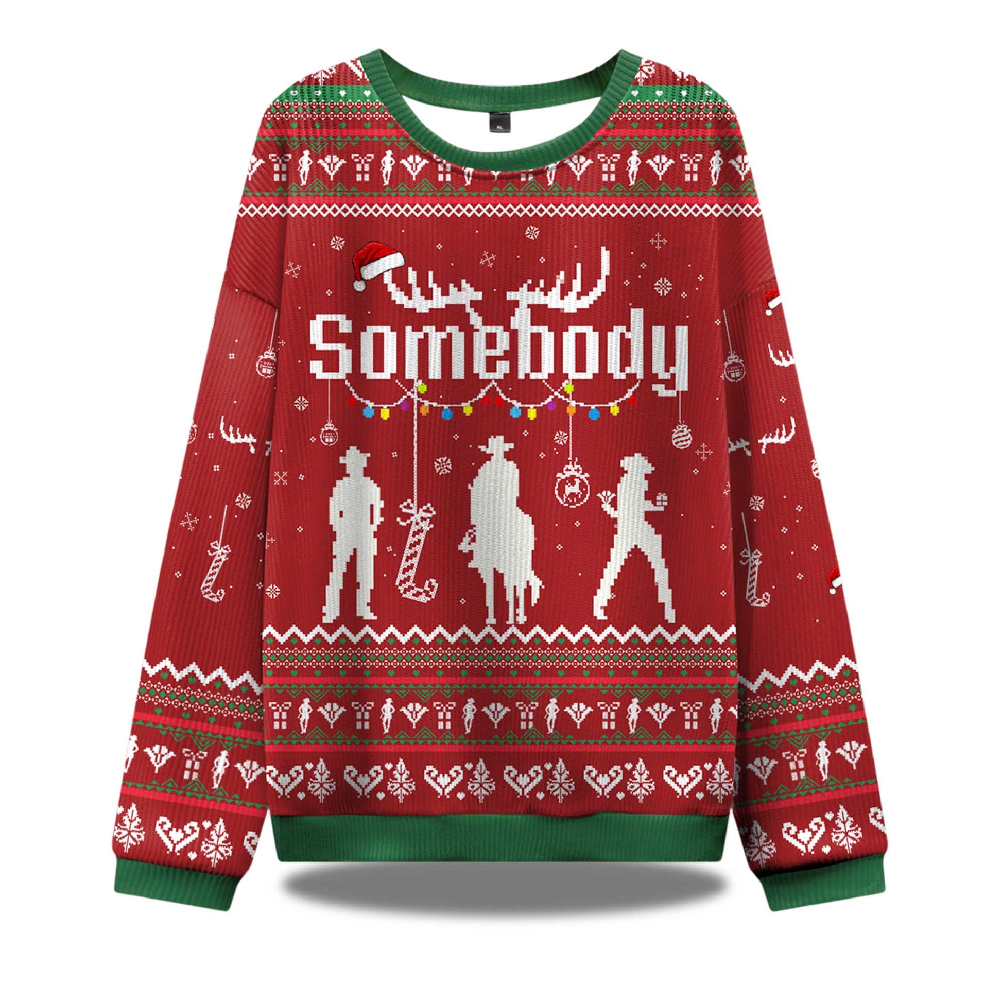 2026 Somebody's Problem Couple Ugly Christmas Sweater Moonbestprint