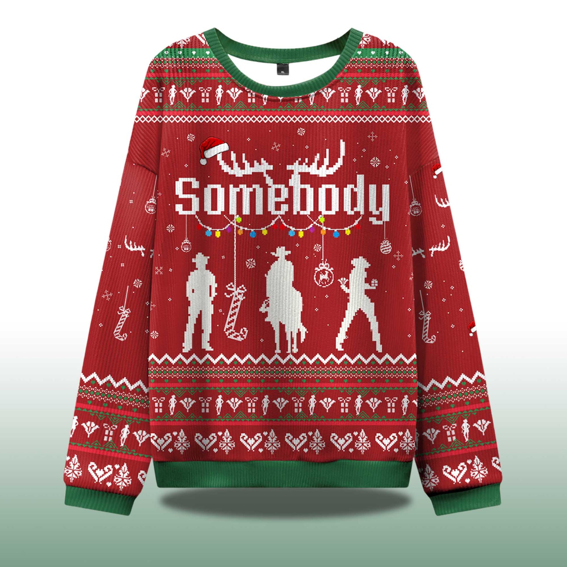 2026 Somebody's Problem Couple Ugly Christmas Sweater Moonbestprint