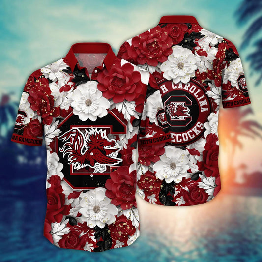 South Carolina Gamecocks NCAA Hawaiian Shirt, NCAA Hawaiian Shirt Moonbestprint