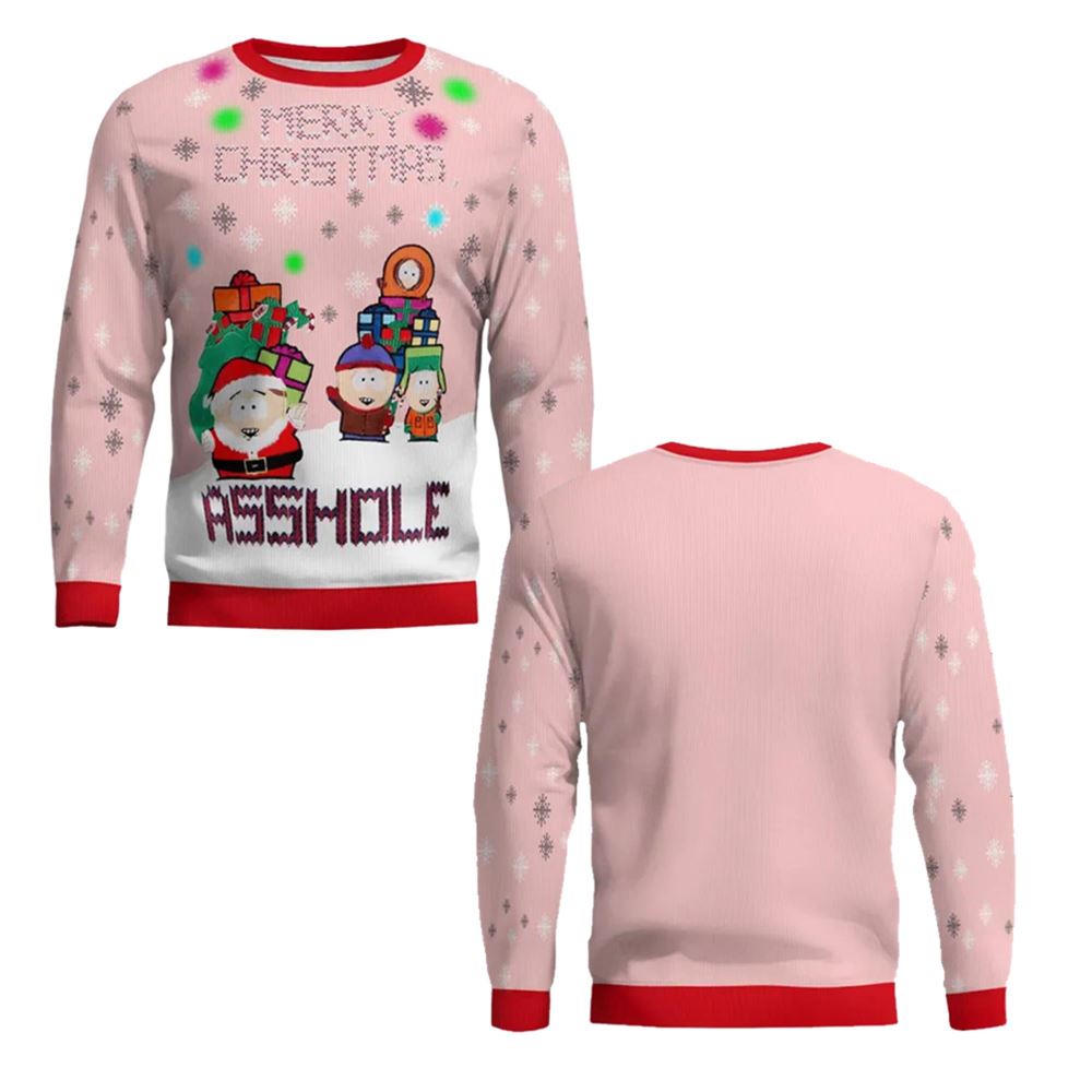 South Park Merry Christmas Asshole Ugly Christmas Sweater - Moonbestprint