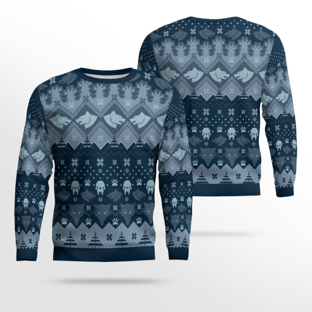 Space Wolves of Winter Ugly Christmas Sweater – Moonbestprint