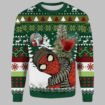 Spiderman Winter Christmas Ugly Christmas Sweater – Moonbestprint