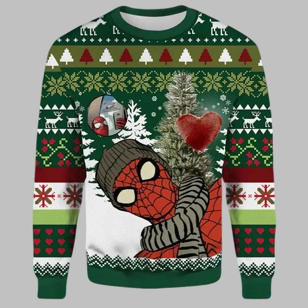 Spiderman Winter Christmas Ugly Christmas Sweater – Moonbestprint