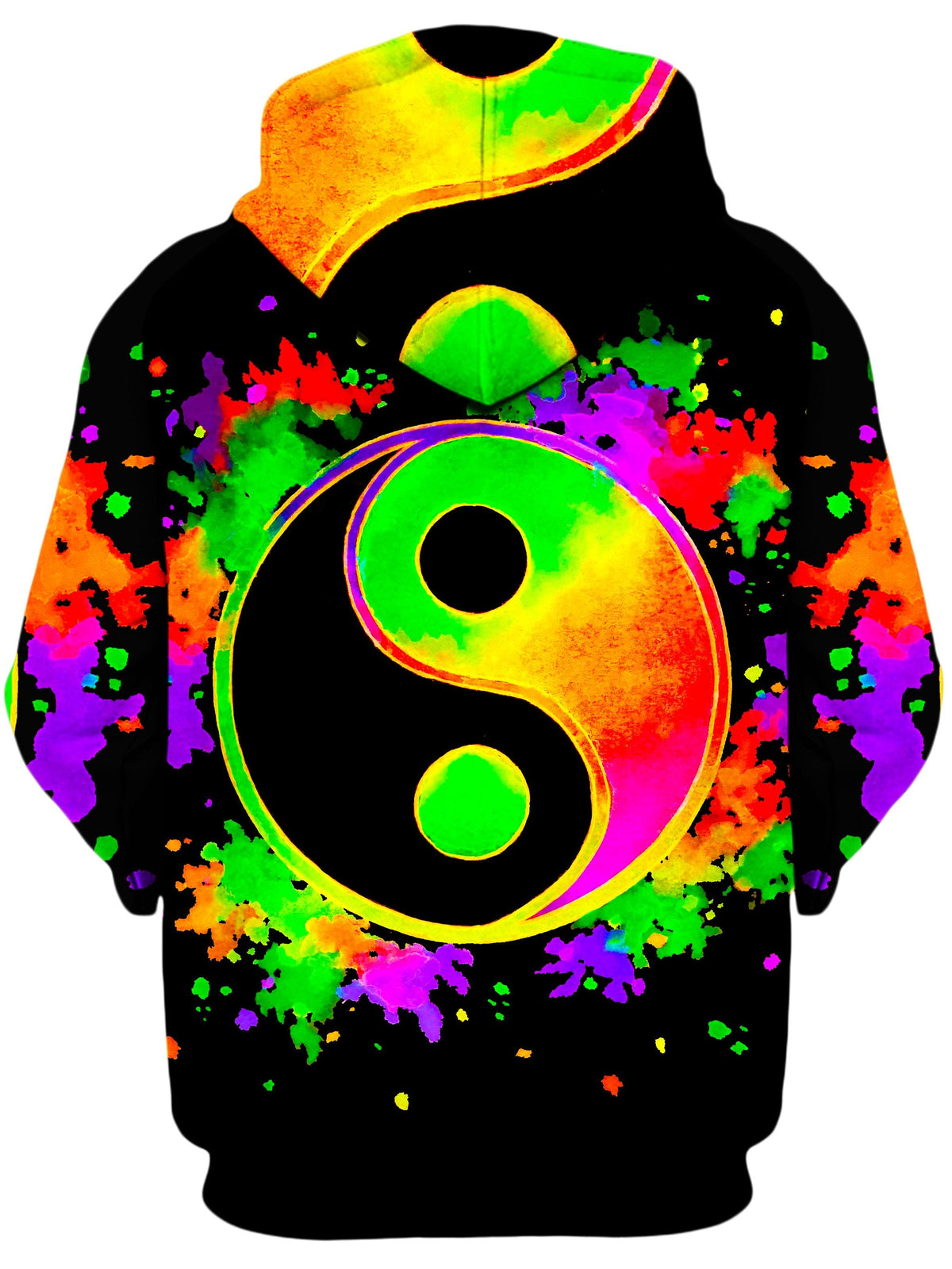 Splatter Yin Yang 2 Unisex Zip-Up Hoodie -Moonbestprint
