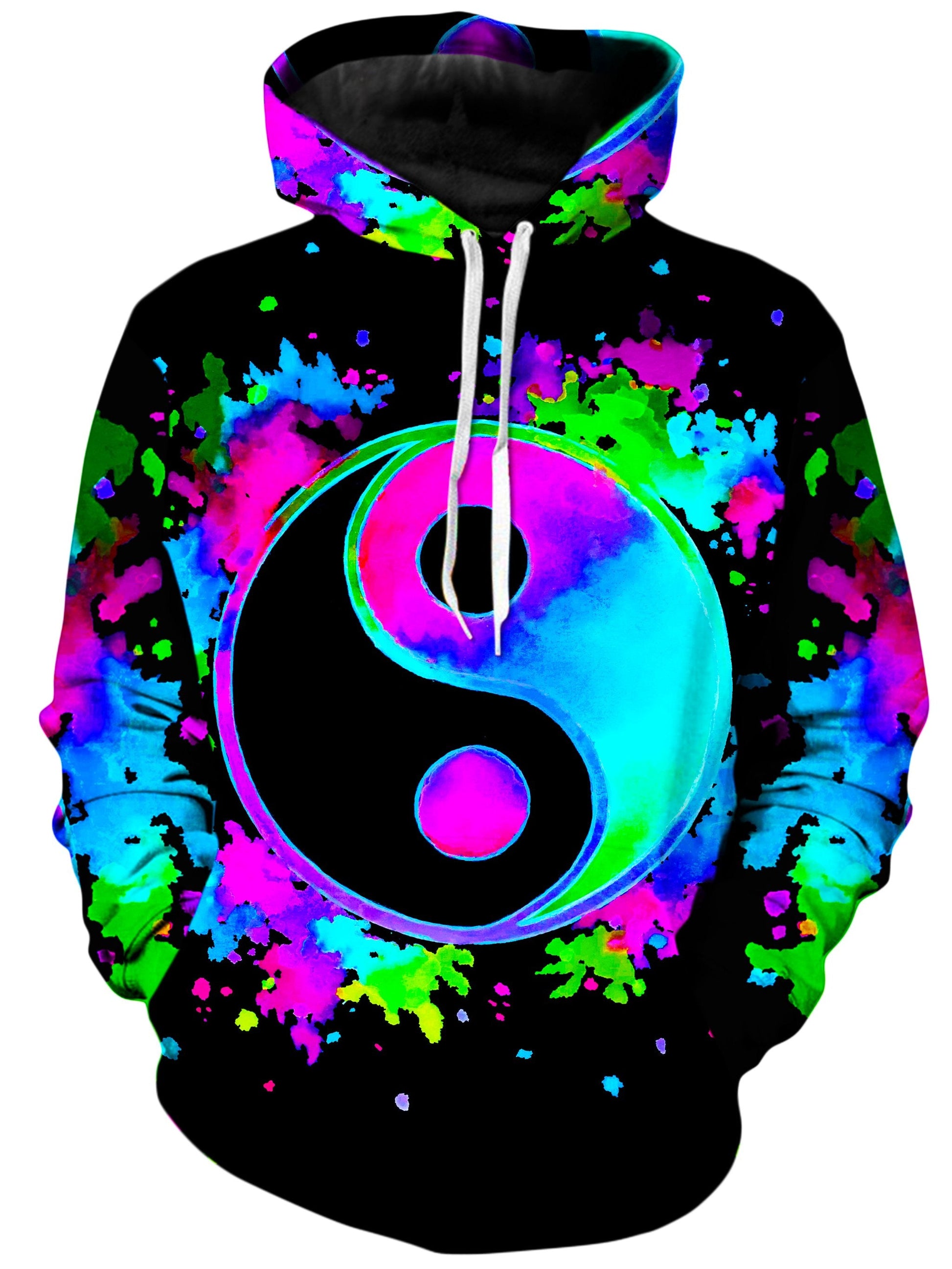 Splatter Yin Yang 3 Unisex Hoodie -Moonbestprint