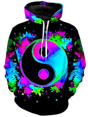 Splatter Yin Yang 3 Unisex Hoodie -Moonbestprint
