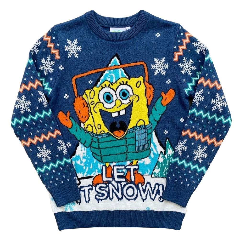 SpongeBob SquarePants Let It Snow! Ugly Sweater – Moonbestprint