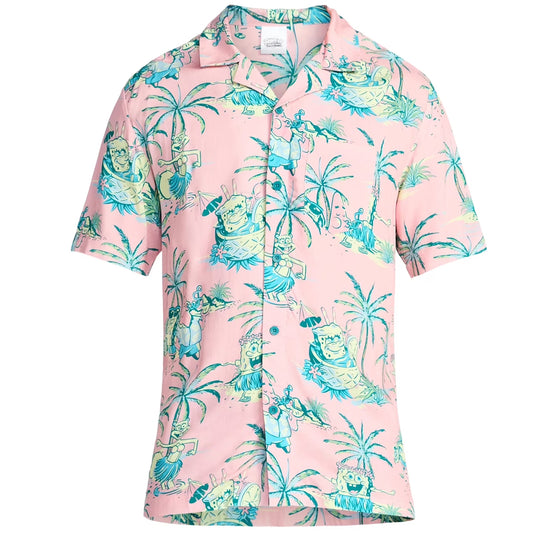 SpongeBob SquarePants Pink Hawaiian Shirt – Moonbestprint
