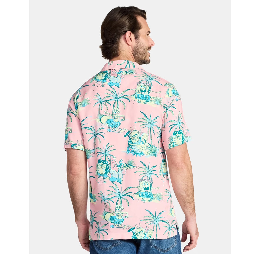 SpongeBob SquarePants Pink Hawaiian Shirt – Moonbestprint