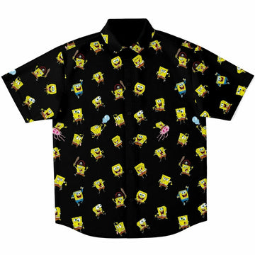 Spongebob Mood Black Hawaiian Shirt – Moonbestprint