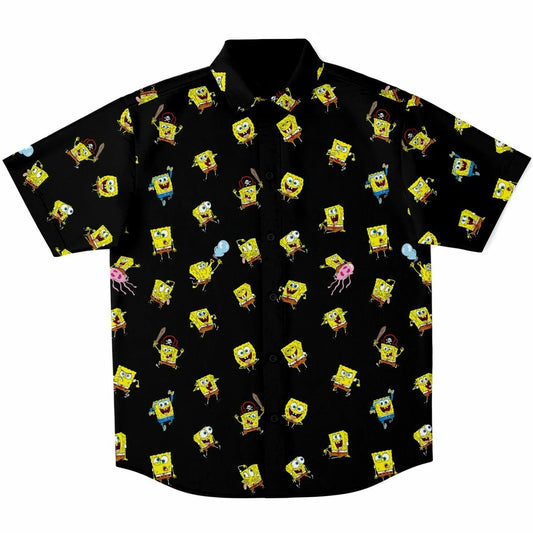 Spongebob Mood Black Hawaiian Shirt – Moonbestprint
