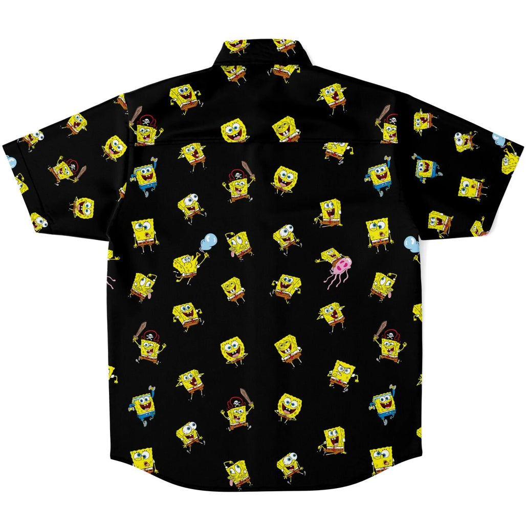 Spongebob Mood Black Hawaiian Shirt – Moonbestprint