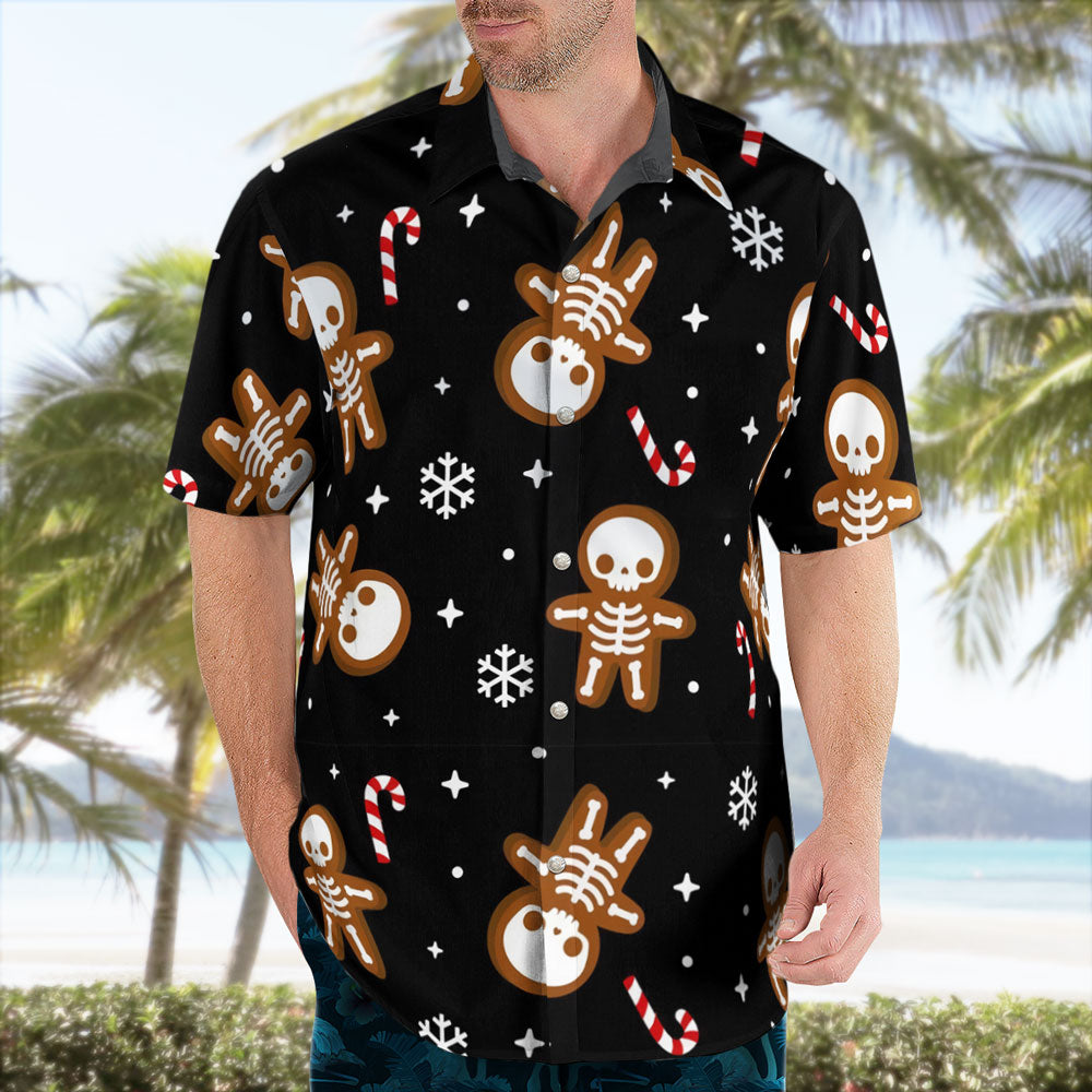 Spooky Christmas Button Up Hawaiian Shirt – Moonbestprint