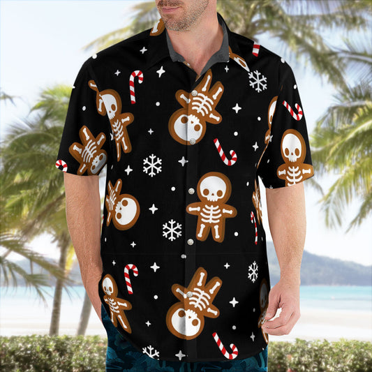 Spooky Christmas Button Up Hawaiian Shirt – Moonbestprint