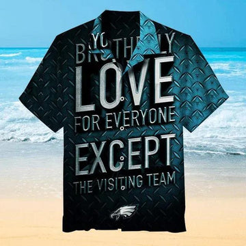 Sport-Team Philadelphia Eagles Love For Everyone Hawaiian Shirt Summer Aloha Shirt, NFL Hawaiian Shirt Moonbestprint