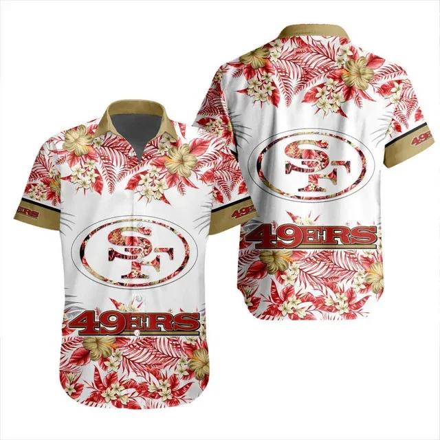 Sport-Team San Francisco 49ers Special Floral Hawaiian Shirt Summer Aloha Shirt, NFL Hawaiian Shirt Moonbestprint
