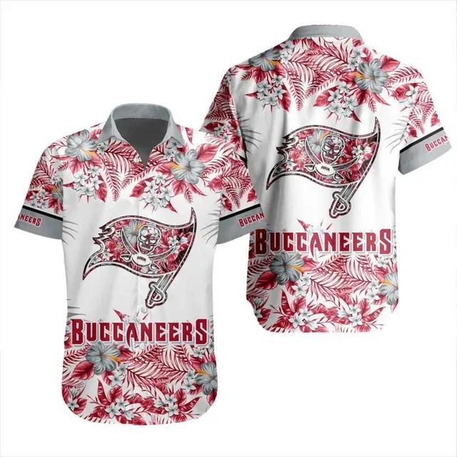 Sport-Team Tampa Bay Buccaneers Special Floral Hawaiian Shirt Summer Aloha Shirt, NFL Hawaiian Shirt Moonbestprint