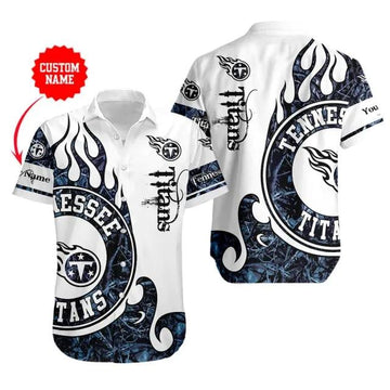 Sport-Team Tennessee Titans Custom Name Realtree Hunting Hawaiian Shirt Sport Team Aloha Shirt, NFL Hawaiian Shirt Moonbestprint