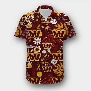 Sport-Team Washington Commanders Aloha Version Hawaiian Shirt Summer Aloha Shirt, NFL Hawaiian Shirt Moonbestprint
