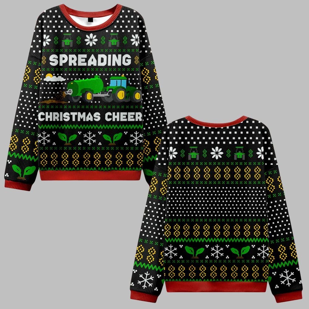 Spreading Christmas Cheer Ugly Sweater 2026 Christmas - Moonbestprint