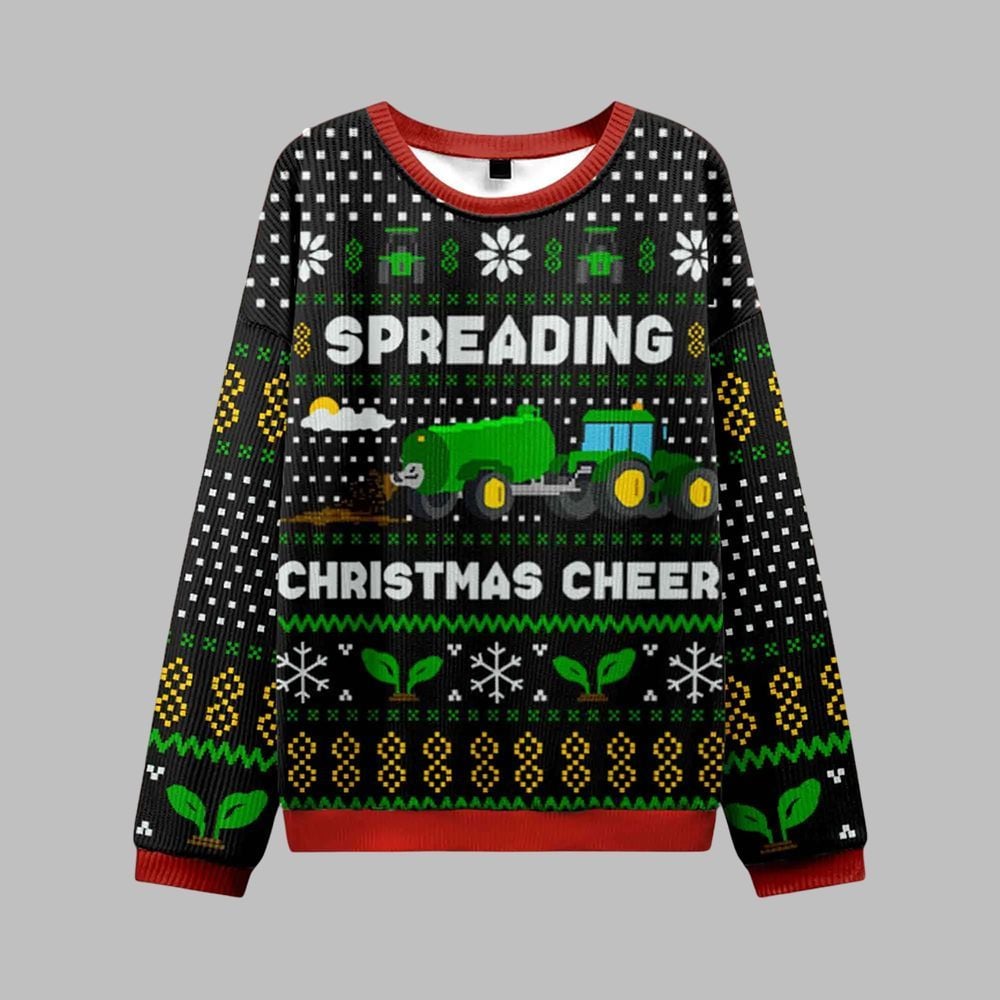 Spreading Christmas Cheer Ugly Sweater 2026 Christmas - Moonbestprint