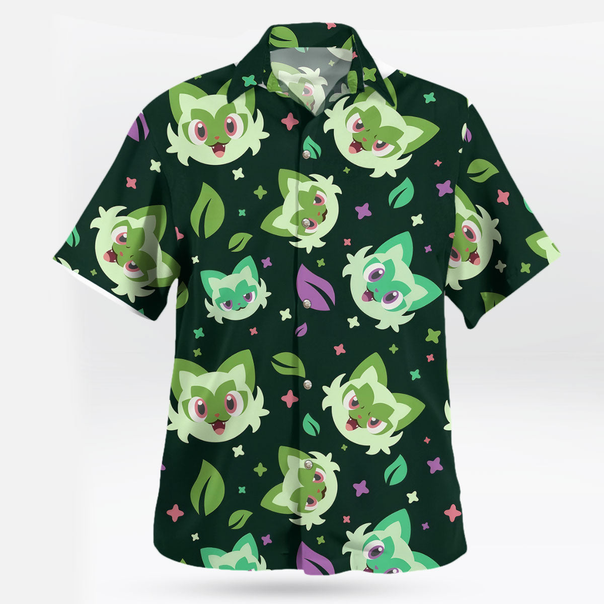 Sprigatito Aloha Pattern Pokémon Hawaiian Shirt – Moonbestprint