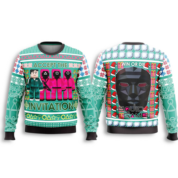 Squid Game Accept The Invitation Ugly Christmas Sweater 2025 – Moonbestprint