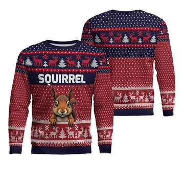 Squirrel Ugly Christmas Sweater - Moonbestprint