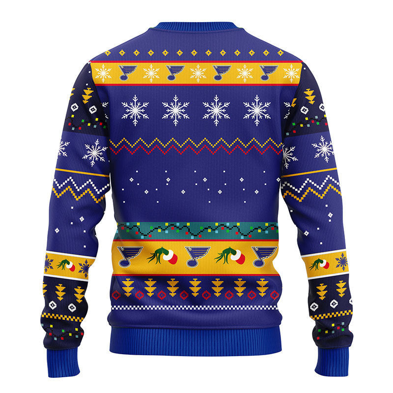 St. Louis Blues 12 Grinch Xmas Day Ugly Christmas Sweater Moonbestprint