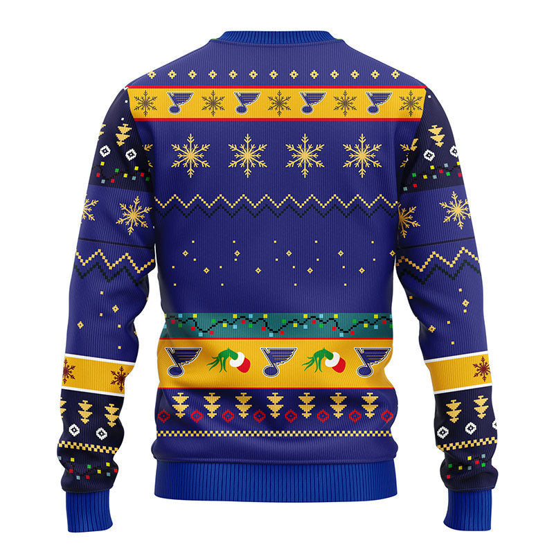 St. Louis Blues Grinch Ugly Christmas Sweater Moonbestprint