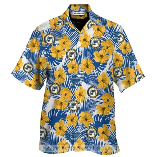 St Louis Blues Hawaiian Shirt, NHL Hawaiian Shirt Moonbestprint