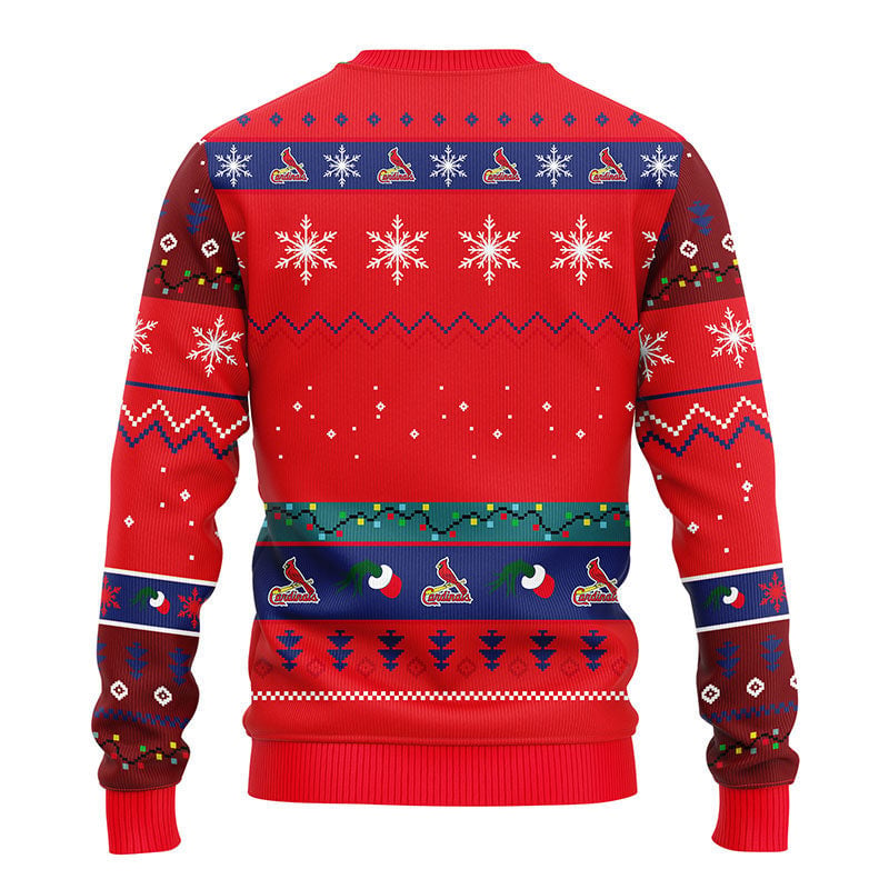 St. Louis Cardinals 12 Grinch Xmas Day Ugly Christmas Sweater Moonbestprint