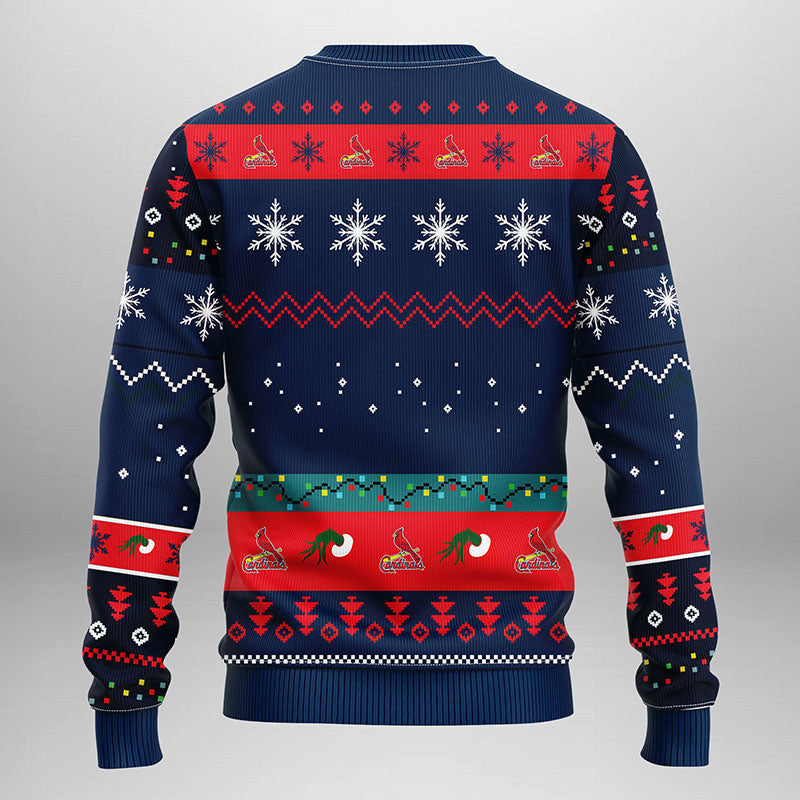 St. Louis Cardinals Grinch Ugly Christmas Sweater Moonbestprint