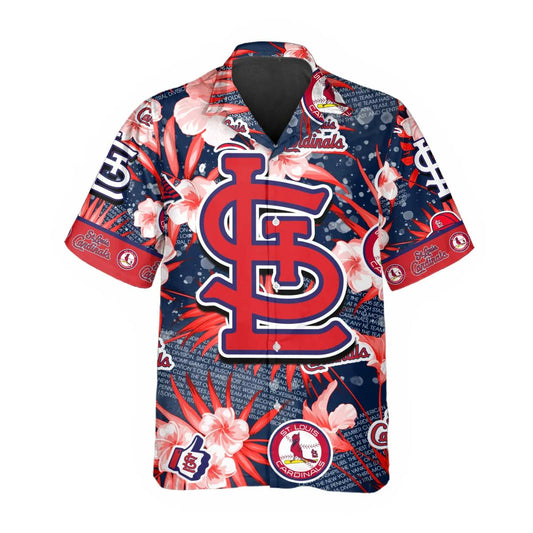 St. Louis Cardinals Hawaiian Shirt, MLB Hawaiian Shirt Gift For Fans Moonbestprint
